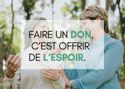 Un geste aujourd’hui, une chance demain : faites un don