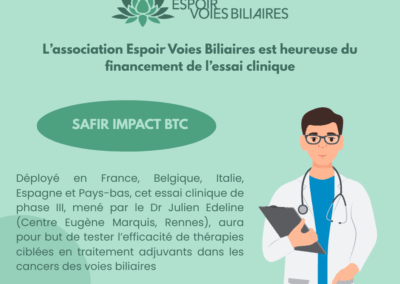 Essai clinique de phase III SAFIR IMPACT BTC